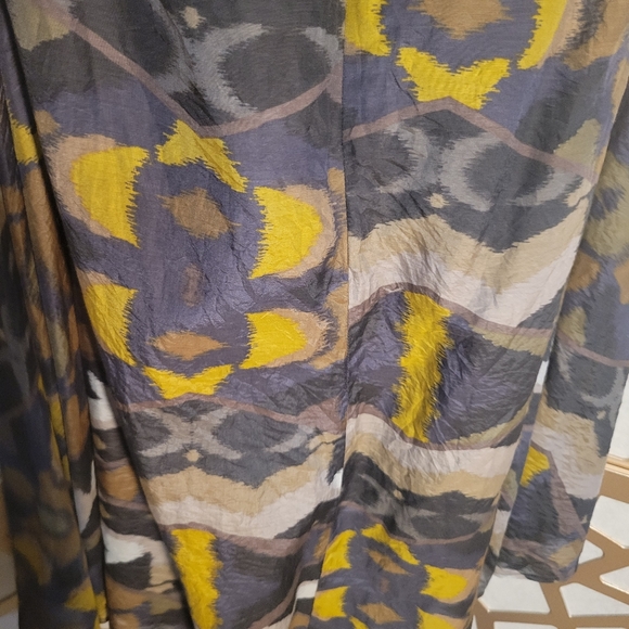 NWOT KASPER Silk Blend Printed Fit & Flair Skirt - Picture 6 of 11